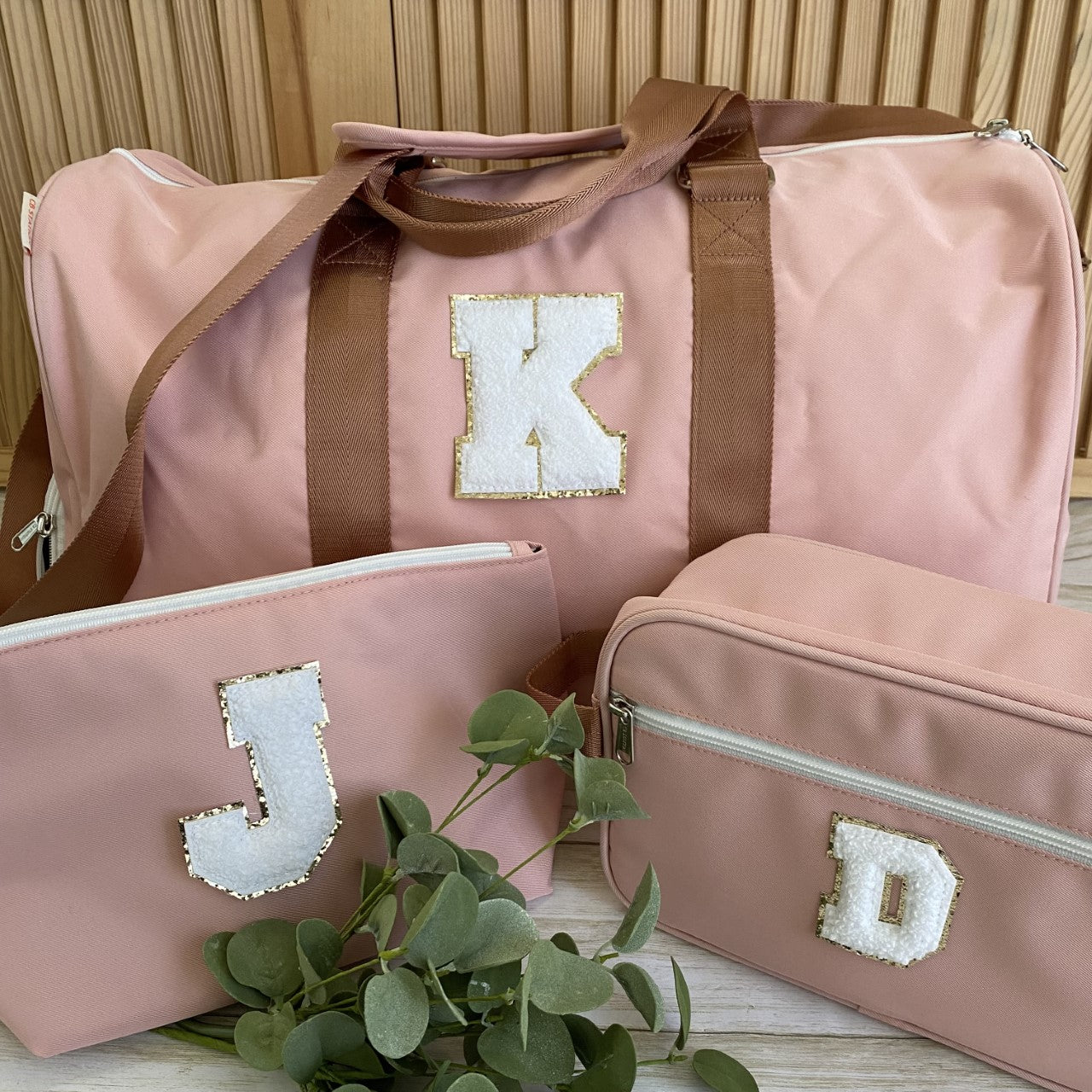 All You Need Baby Pink Varsity Tote