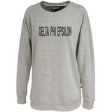 Delta Phi Epsilon // Poodle Fleece embroidered crewneck