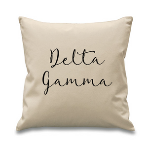 Delta Gamma // Cursive Pillow