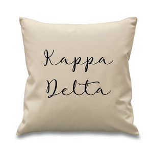 Kappa Delta // Cursive Pillow