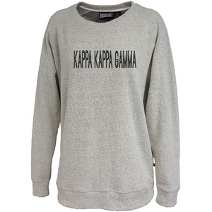 Kappa Kappa Gamma // Poodle Fleece embroidered crewneck