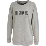 Phi Sigma Rho // Poodle Fleece embroidered crewneck
