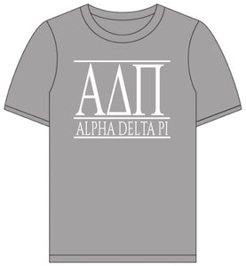 Alpha Delta // Short Sleeve (Greek Letters) T-shirt