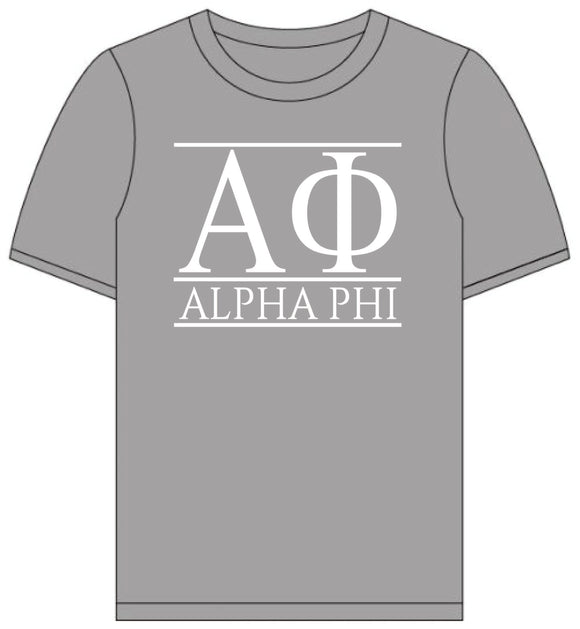 Alpha Phi // Short Sleeve (Greek Letters) T-shirt