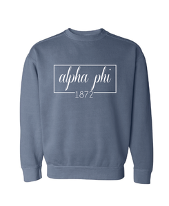Alpha Phi // Crewneck Sweatshirt (Coneria)