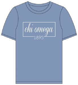 Chi Omega // Comfort Color Short sleeve (Coneria) T-shirt