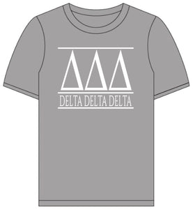 Delta Delta Delta // Short Sleeve (Greek Letters) T-Shirt