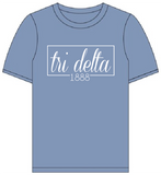 Delta Delta Delta // Comfort Color Short sleeve (Coneria) T-shirt