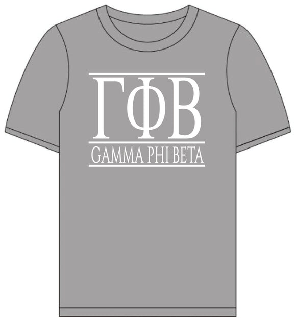 Gamma Phi Beta // Short Sleeve (Greek Letters) T-Shirt