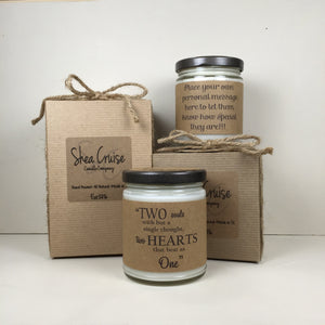 Two Souls But With a Single Thought// 9 oz Soy Candle // Love Quote Gifts // Add Personalized Message // Gift