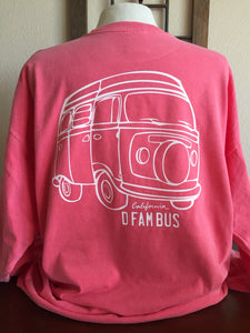 Volkswagon Bus Long Sleeve Comfort Color Tshirt // Choose Your Color
