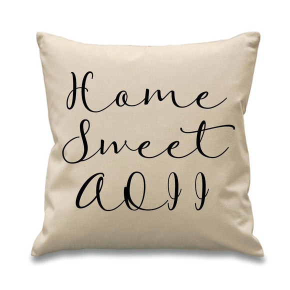 Alpha Omicron Pi // AOII // Sorority Canvas Pillow // 17x17// Home Sweet Pillow // Sorority and Greek Gift Item// Big Little Gift