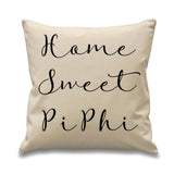 Pi Beta Phi // Pi Phi // Sorority Canvas Pillow // 17x17 // Home Sweet Pillow // Sorority and Greek Gift Item// Big Little Gift