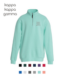 Kappa Kappa Gamma // Embroidered Charles River Crosswinds Fleece Quarter Zip Jacket