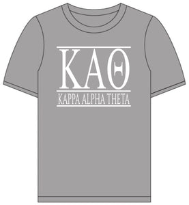 Kappa Alpha Theta // Short Sleeve (Greek Letters) T-Shirt