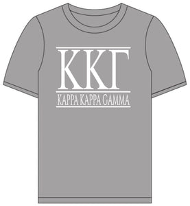 Kappa Kappa Gamma // Short Sleeve (Greek Letters) T-Shirt