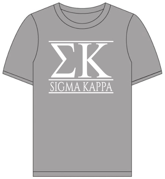 Sigma Kappa // Short Sleeve (Greek Letters) T-Shirt