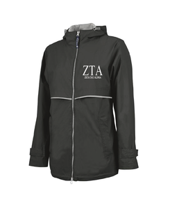 Zeta Tau Alpha // Charles River Full Zip Rain Jacket (New Englander)